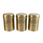 Pure Macie Gold Tea, Coffee & Sugar Canister Set of 3