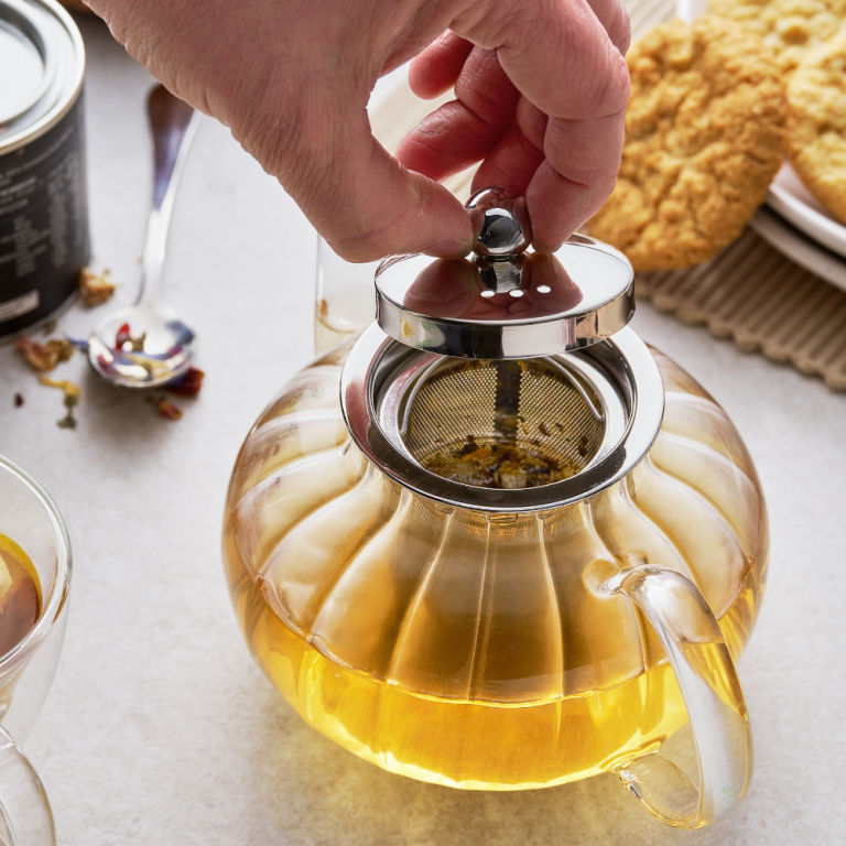 14827 AVANTI DAHLIA GLASS 800ML TEAPOT (2)
