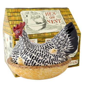 Emma Bridgewater Black Toast Silver Large Hen on Nest