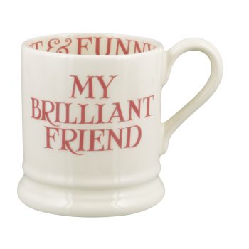 Emma Bridgewater Pink Toast Small Mug My Brilliant Friend