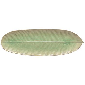 Costa Nova Marrakesh Banana Leaf Platter Eucalyptus
