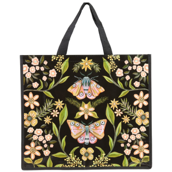 Allen Designs Black Moth Shopper Bag