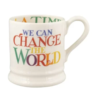 Emma Bridgewater Rainbow Toast 1/2 Pint Mug Change the World
