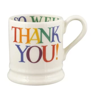 Emma Bridgewater Rainbow Toast 1/2 Pint Mug Thank You