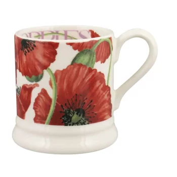 Emma Bridgewater Flowers Red Poppy 1/2 Pint Mug