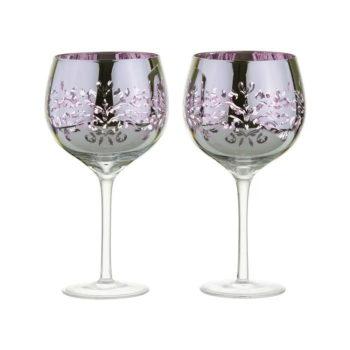 Artland Filigree Gin Lilac Glass Set of 2