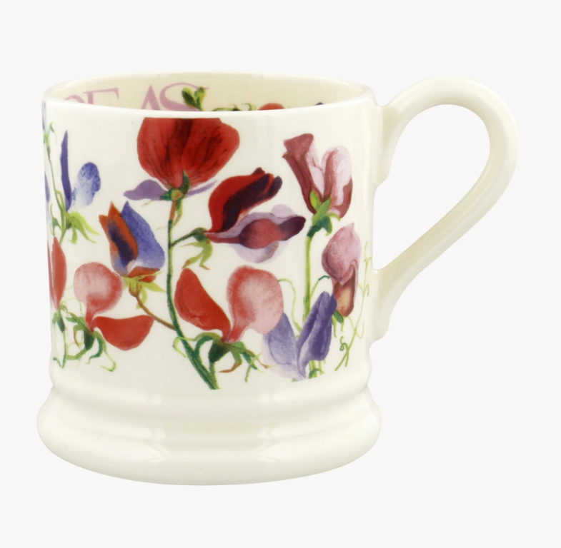 Sweetpea pint mug