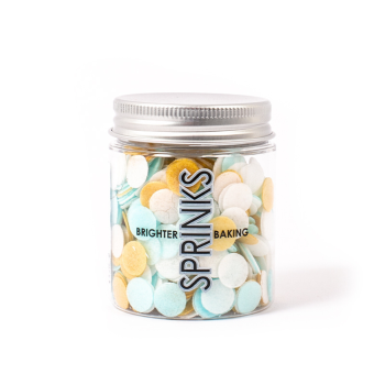 Sprinks Wafer Decorations Blue, White & Gold 9g