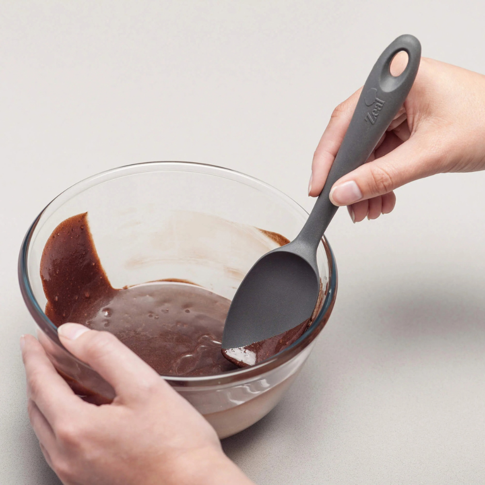 Zeal Silicone Small Flat-Top Spoon 20cm (Assorted Colours) (6)