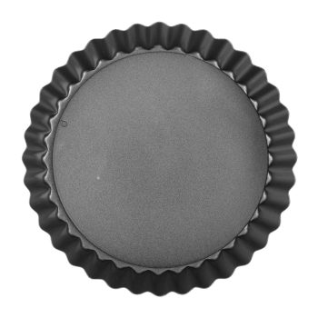 Bakemaster Non-Stick Loose Base Round Quiche Pan (3 Sizes) - 14x3cm
