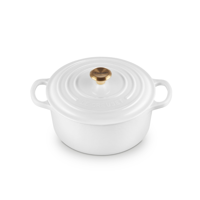 Le Creuset Cast Iron Casserole 22cm White