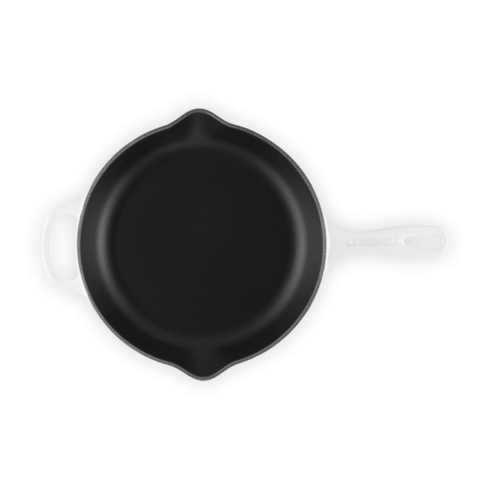 Le Creuset Signature Cast Iron Skillet 26cm White (3)