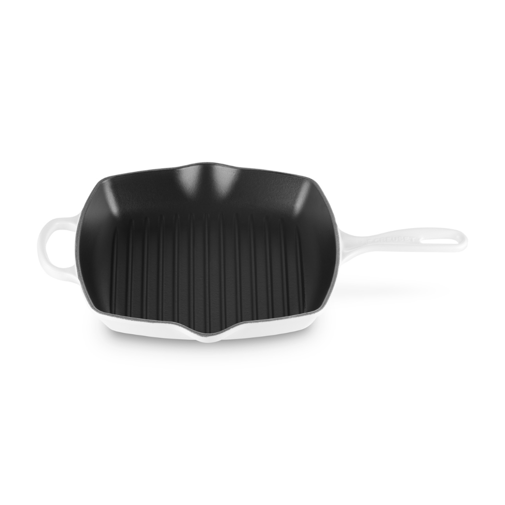 Le Creuset Signature Cast Iron Square Grillit 26cm White (1)