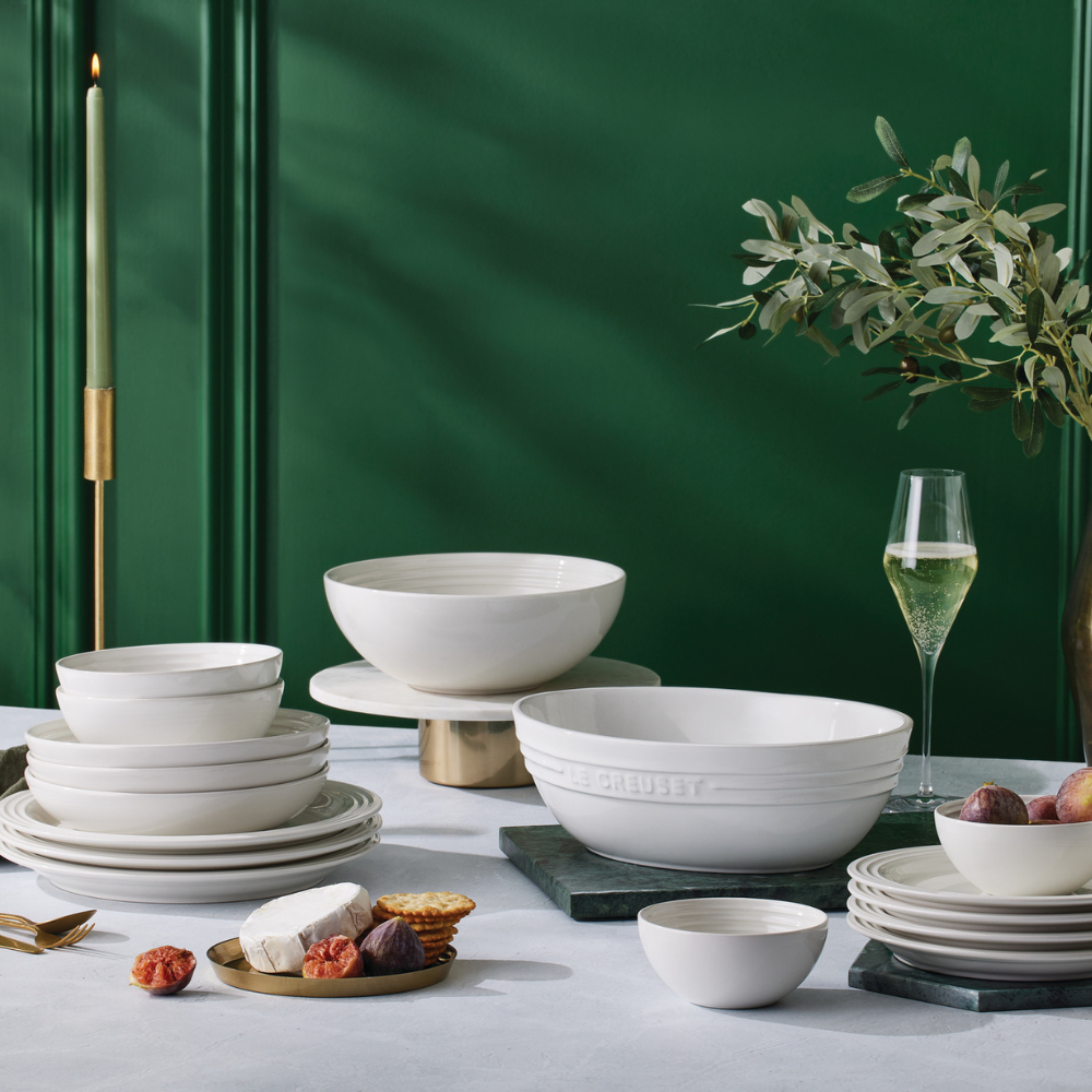 Le Creuset Stoneware Oval Serving Bowl 29cm White LS