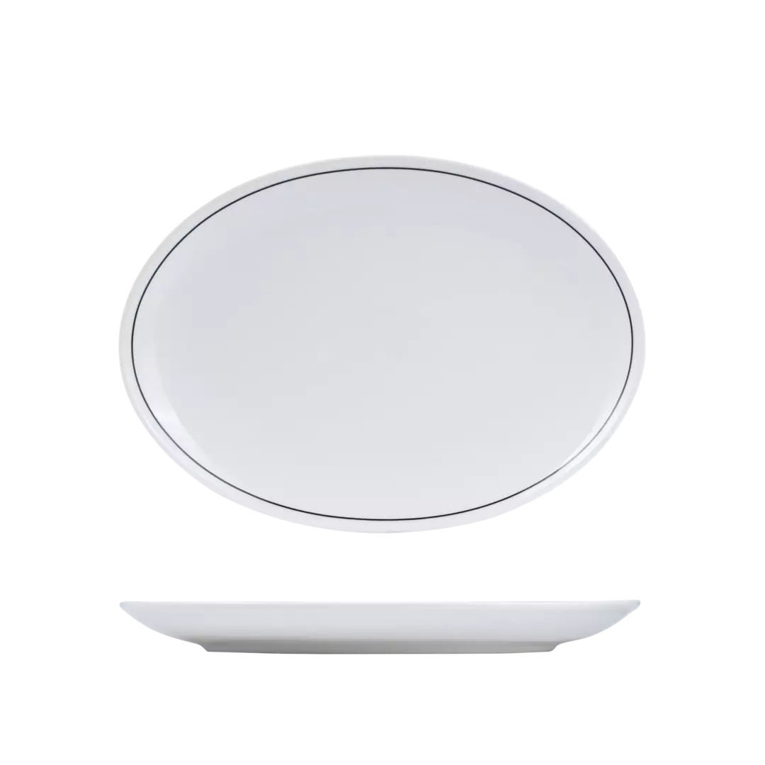 RPOP32-BK Oval Coupe Plate