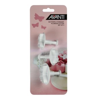 Avanti Butterfly Fondant Plunger Cutter Set of 3