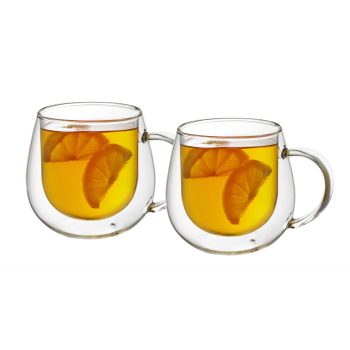 Avanti Huggie Double Wall Mug 450ml Set of 2