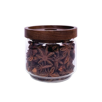 Dishy Glass Jar with Acacia Lid (3 Sizes)