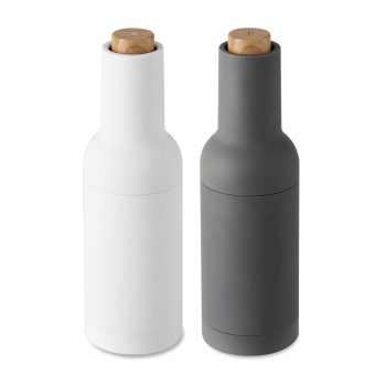 Wilkie Brothers Electric Gravity Salt & Pepper Mill Set Monochrome