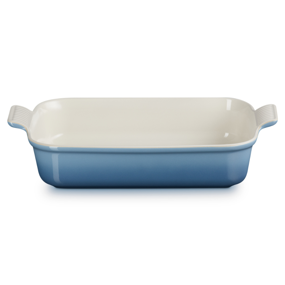 Stoneware Rectangular Dish Chambray 32cm (1)