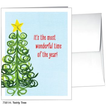 Twirly Tree Christmas - Card