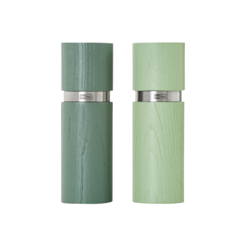 AdHoc Textura Salt & Pepper Mill Set Green 15cm