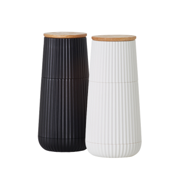 AdHoc Scape Salt & Pepper Mill Set Black & White