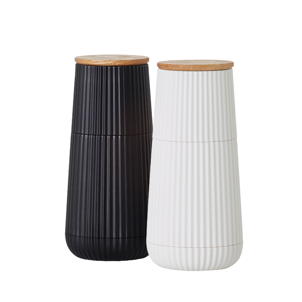 AdHoc Scape Salt & Pepper Mill Set B&W (1)