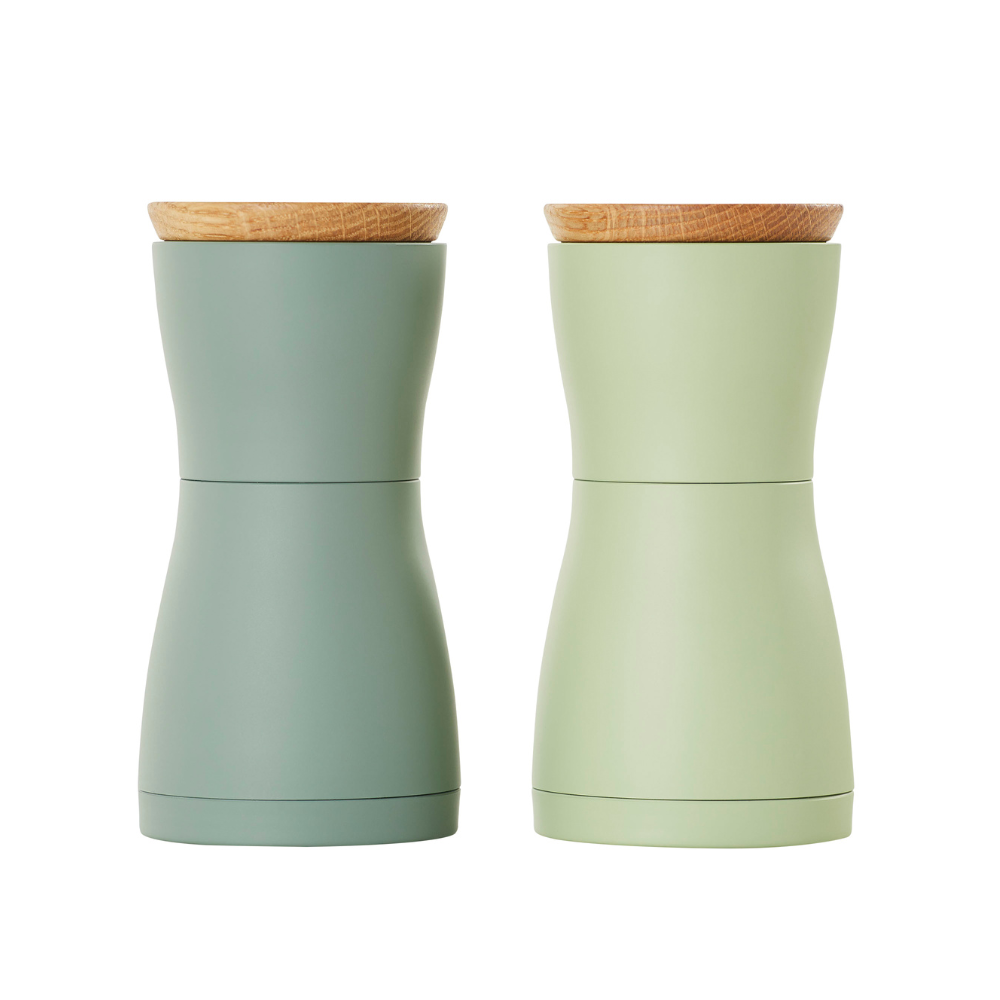 AdHoc Twin Salt & Pepper Mill Set Green