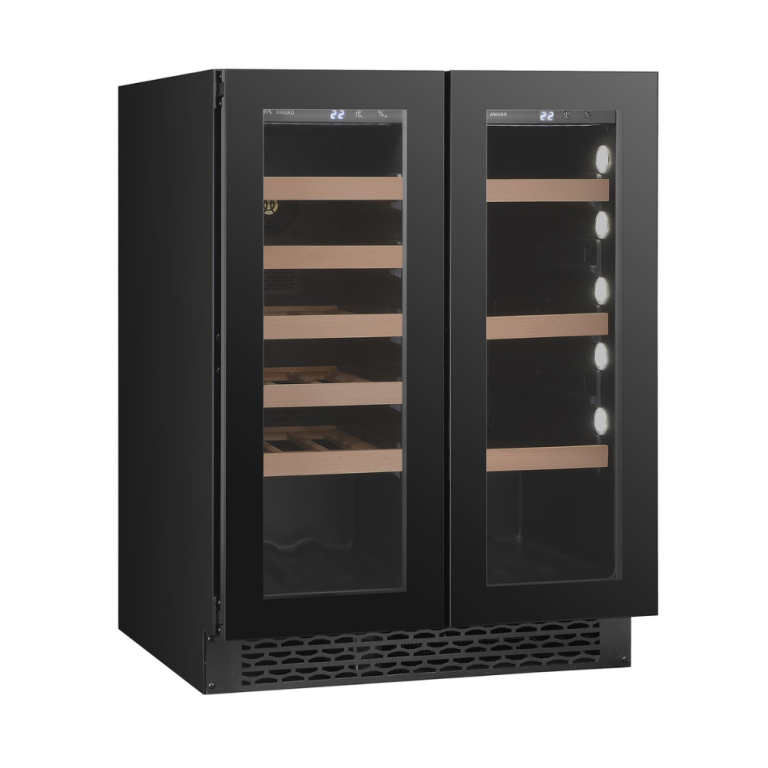 Award Advance Series Undercounter Wine & Beverage Cabinet Black 60cm