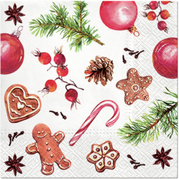 PAW Decor Lunch Napkins 33cm Homemade Sweets Pack of 20
