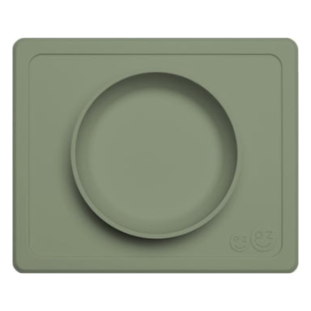 ezpz The Mini Bowl All in 1 Placemat and Bowl (4 Colours) - Olive