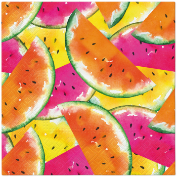 PAW Decor Lunch Napkins 33cm Juicy Watermelons Pack of 20