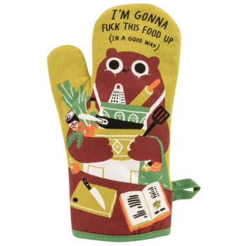Blue Q Novelty Single Oven Glove 'Fuck This Food Up'