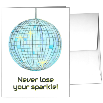 Disco Ball Greeting - Card