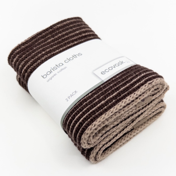 Ecovask Barista Cloths 2 Pack Chocolate