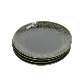Mikasa Jardin Stoneware 4 Piece Side Plate Set 21.5cm Green