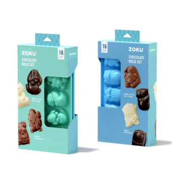 ZOKU Cat & Dog Monster Chocolate Mould Set of 2