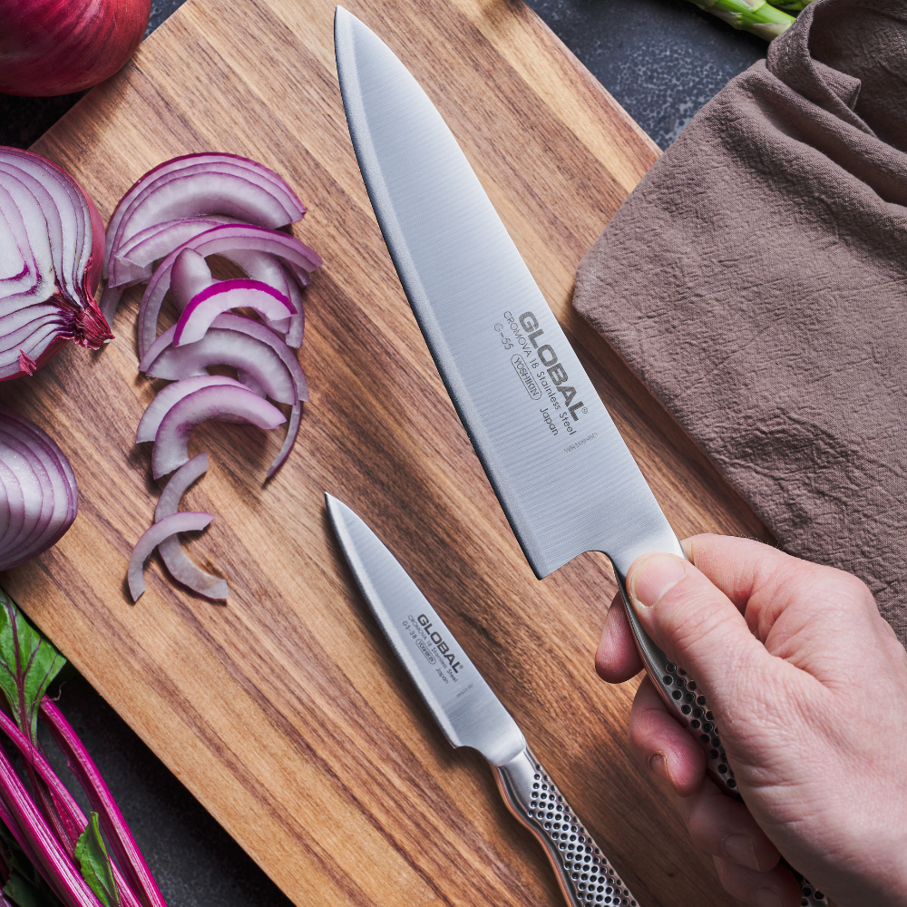 79678 GLOBAL 2PCE CHEF 9CM PARING 18CM CO