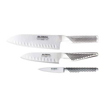 Global G-804690 3-Piece Santoku Knife Set