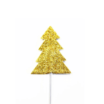 Anniversary House Christmas Tree Glitter Cupcake Topper 12 Pack