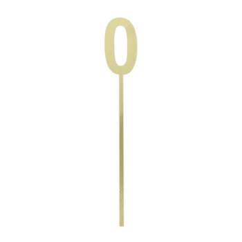 GoBake Acrylic Small Mirror Cake Topper Gold 0