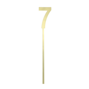 GoBake Acrylic Small Mirror Cake Topper Gold 7