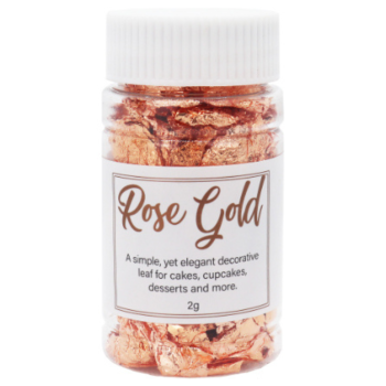GoBake Decorating Leaf 2g Rose Gold