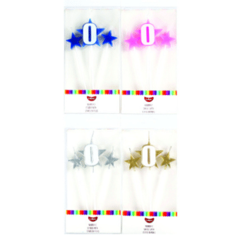 GoBake Number Star Pick Candle 0