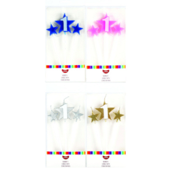 GoBake Number Star Pick Candle 1