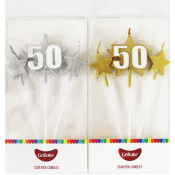GoBake Number Star Pick Candle 50