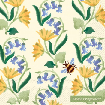 IHR Cocktail Napkin Bluebells Celandine Emma Bridgewater