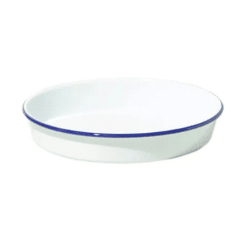 Falcon Enamelware Deep Pan/Tray White 30cm