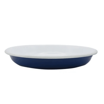 Dishy Enamelware Shallow Pasta Plate 24cm Mineral